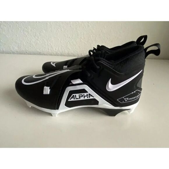 Nike Alpha Menace Pro 3 Mid Football Cleats Men's Black Size 12 CT6649-001 - Picture 6 of 10